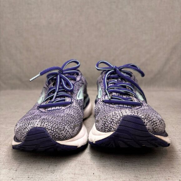 Brooks Adrenaline GTS 21 Shoes Purple White Mesh Running Sneaker Size 10 - Picture 3 of 10